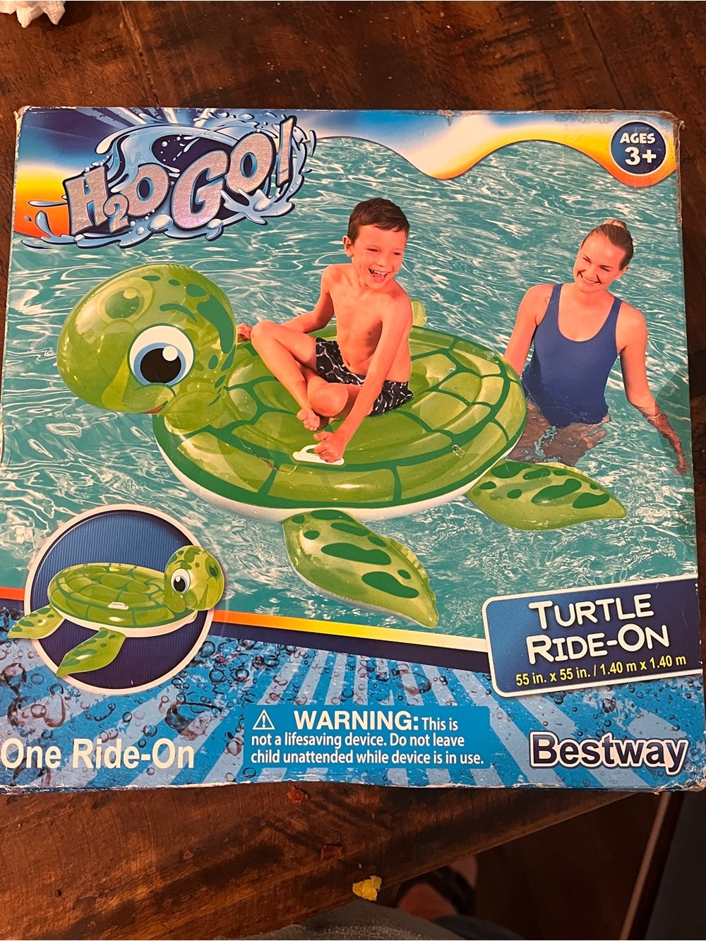 Bestway Green Turtle Ride-On Float for Kids